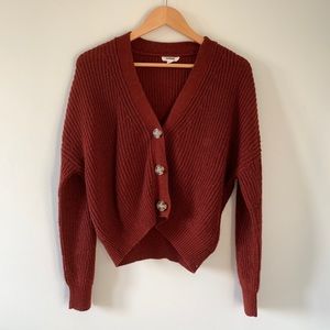 Garage Button Front Cardigan